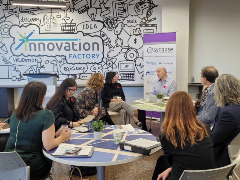 Minister Tassi visits Innovation Factory to learn about life science innovations in Hamilton
