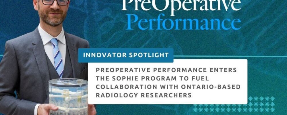 PreOperative Performance is a SOPHIE company partnering with The Research Institute of St. Joes Hamilton to to help neuroradiologists to assess the quality and consistency of MRI diffusion imaging protocols.