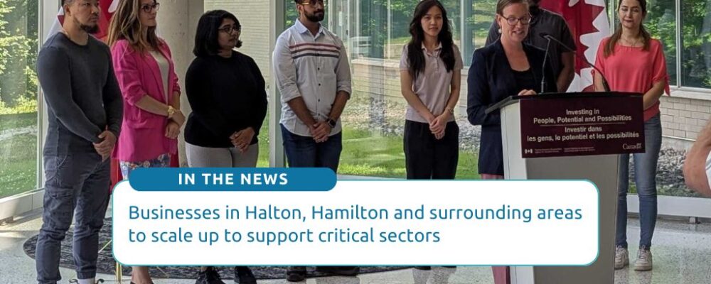 Hamilton-Halton Investment announced for six innovators by the federal government.